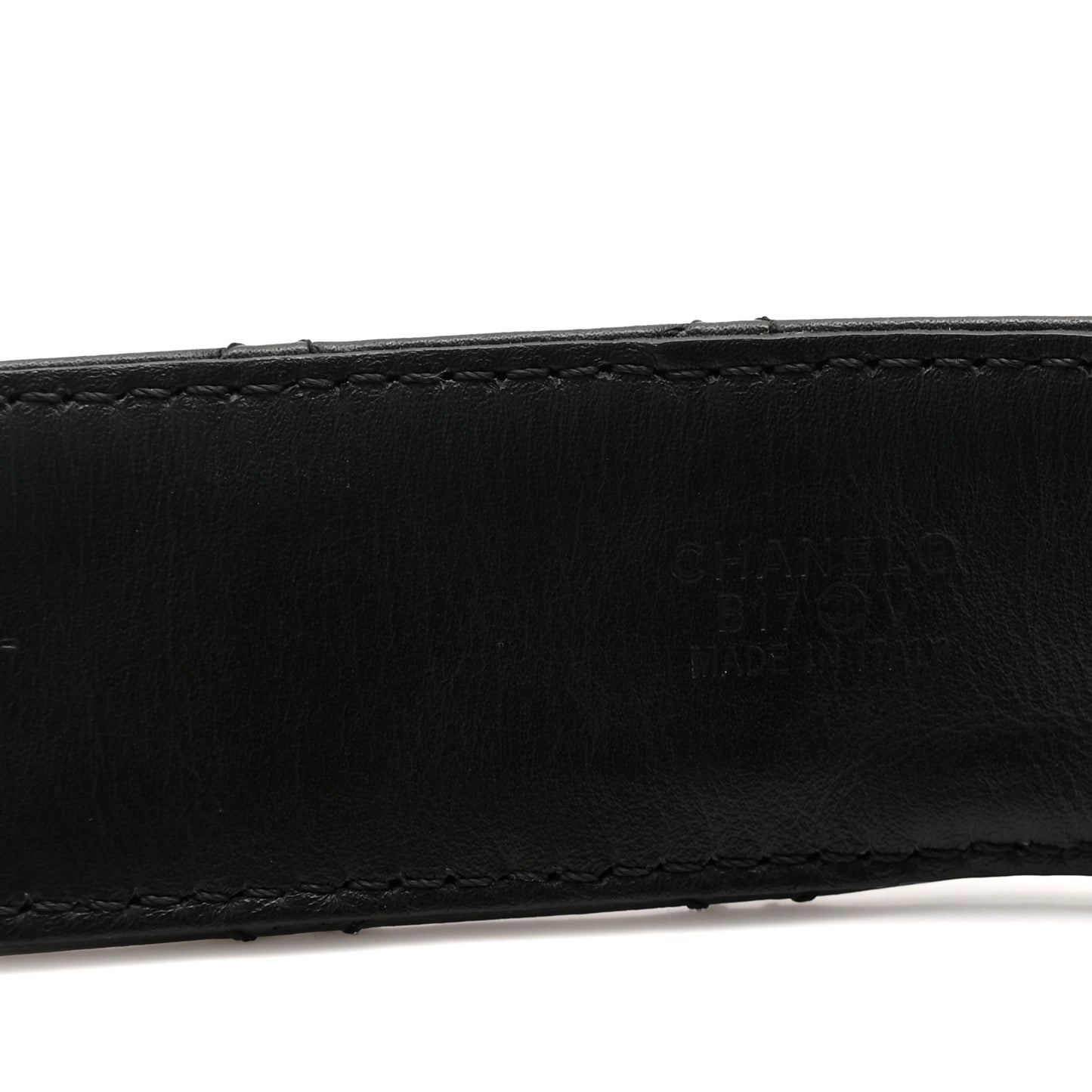 Calfskin Quilted CC Chain Belt 90 36 Black