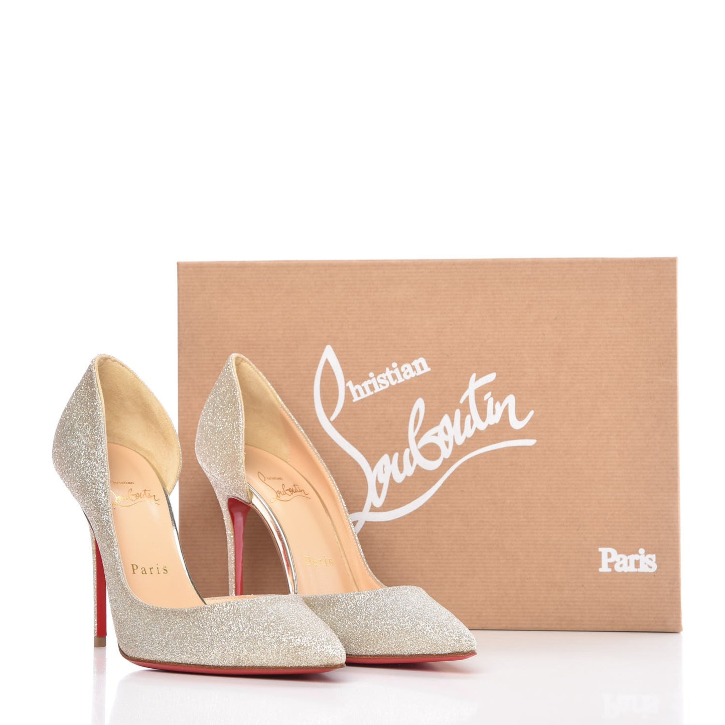 Glitter Mini Specchio Iriza 100 Pumps 36.5 Ivory Havana Beige