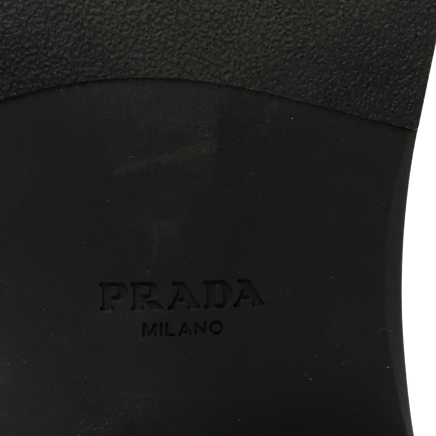 Satin Crystal Metal Triangle Logo Mens Loafers  8.5 Black