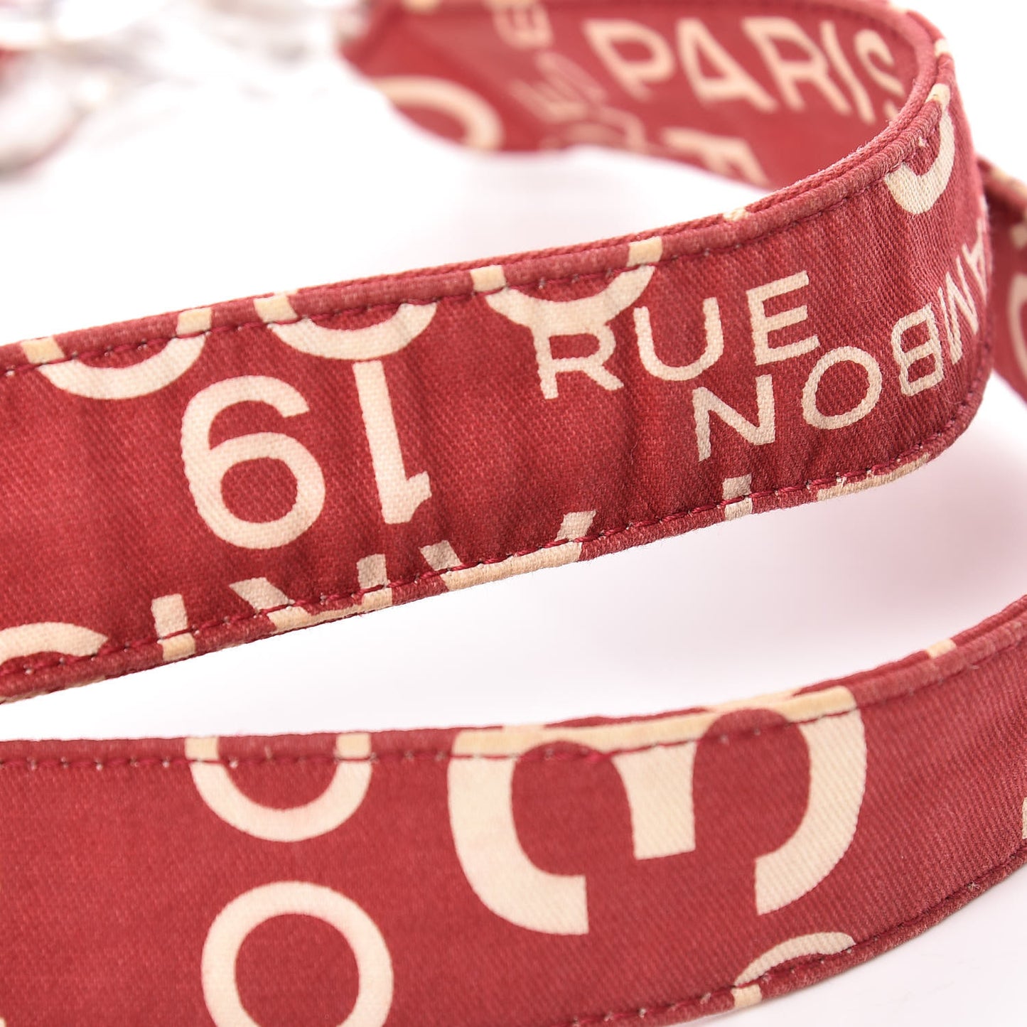 Canvas 31 Rue Cambon Beach Tote Red