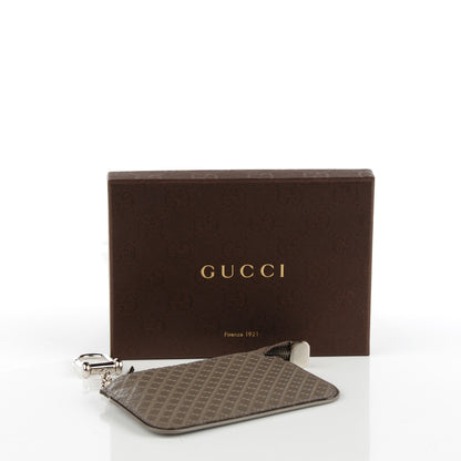 Gucci Calfskin Diamante Embossed Key Case Grey 4 of 7