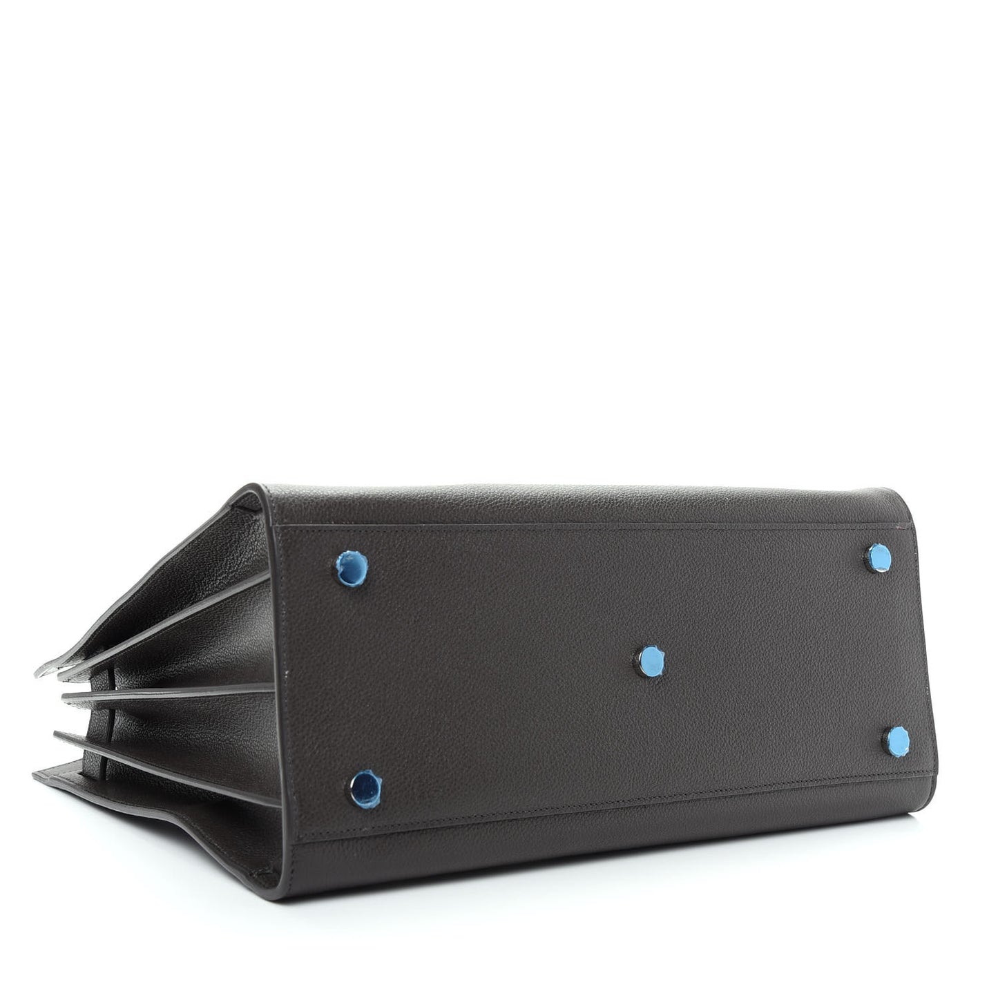 Grained Calfskin Small Sac De Jour Coal
