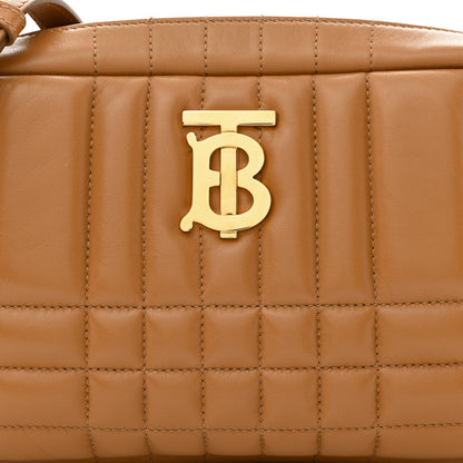 Burberry Lambskin Quilted Small Lola Camera Bag Maple Brown 8 of 11