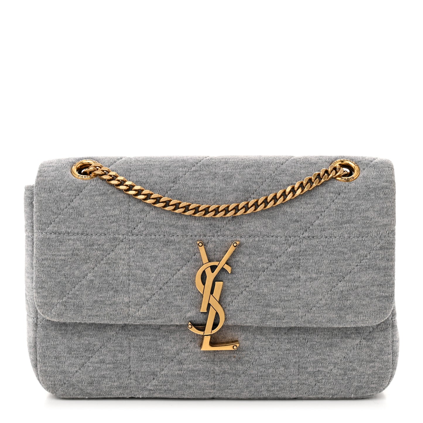 Jersey Wool Patchwork Monogram Medium Jamie Grey
