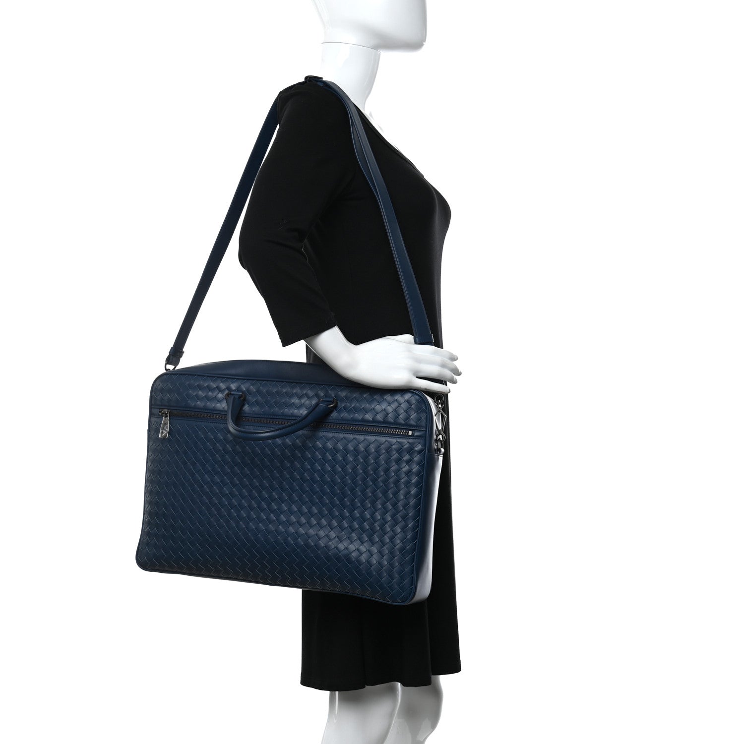 Bottega Veneta Nappa Intrecciato Briefcase Pacific 2 of 11