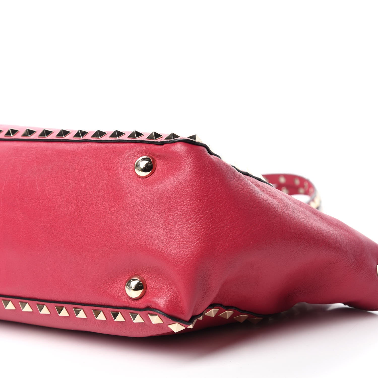 Valentino Garavani Vitello Small Rockstud Tote Cyclamin 7 of 12