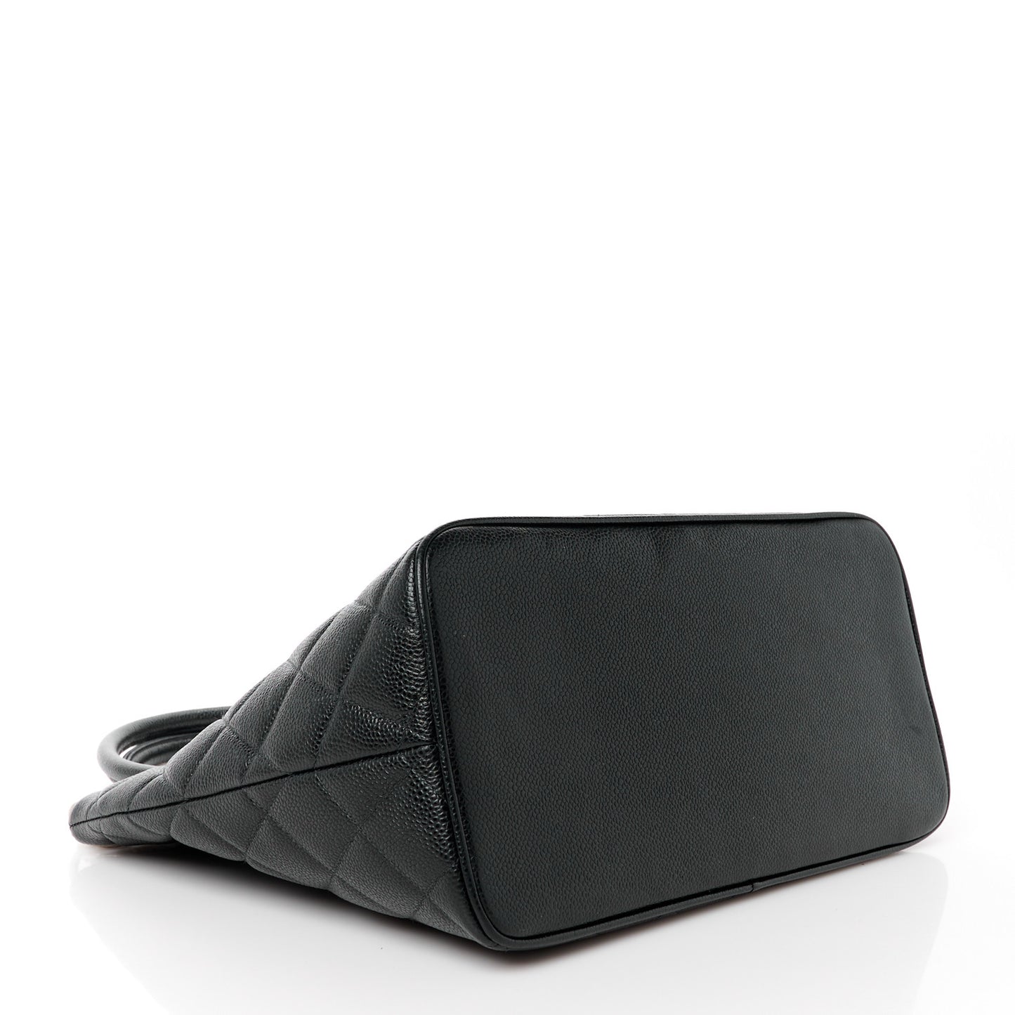 Caviar Quilted Medallion Tote Black