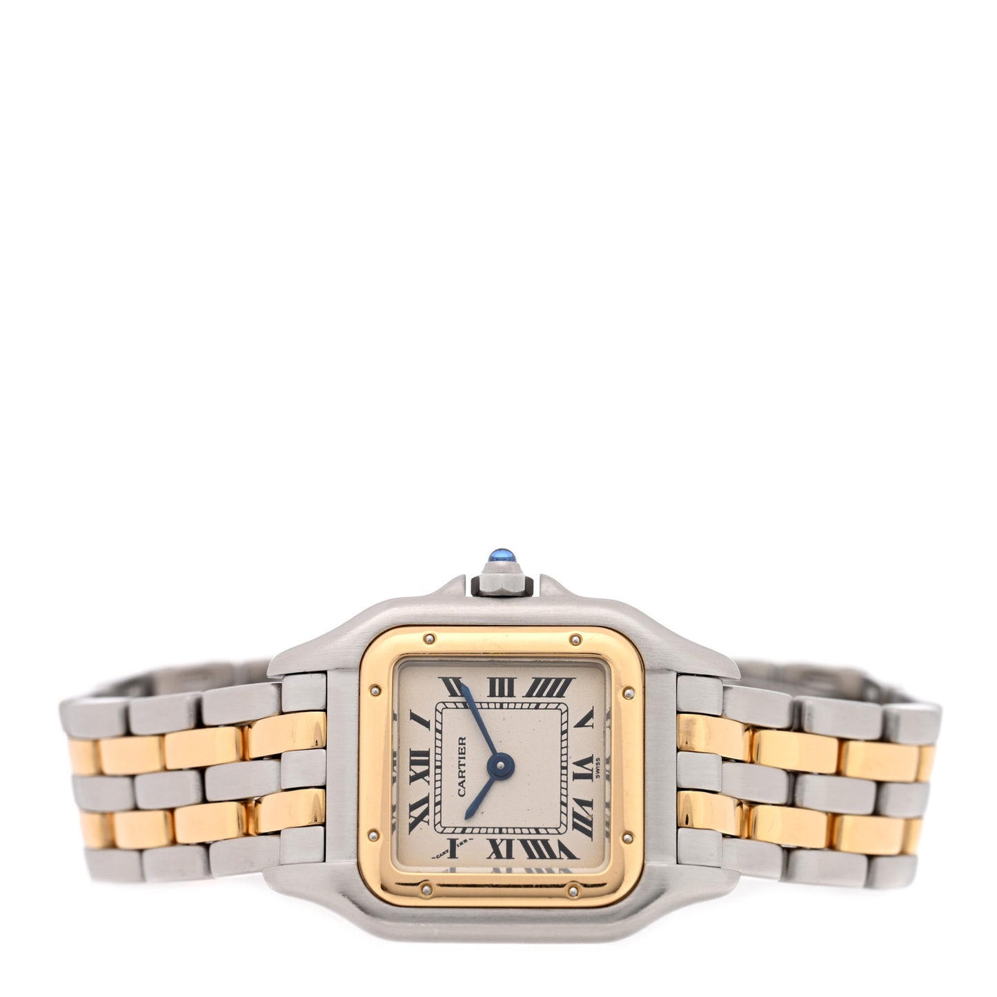 Stainless Steel 18K Yellow Gold 22mm Panthere Quartz Watch
