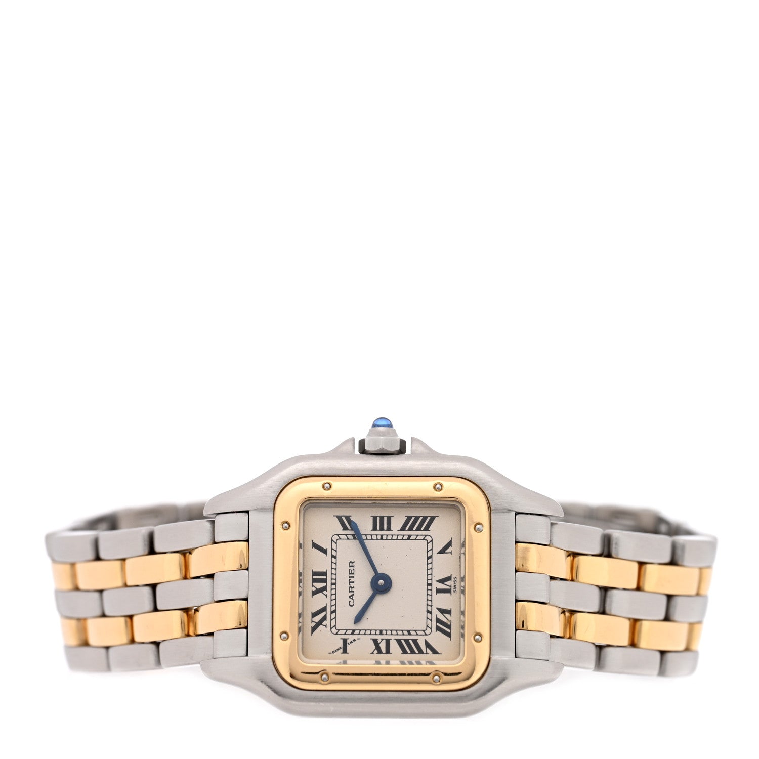 Cartier Stainless Steel 18K Yellow Gold 22mm Panthere Quartz Watch 2 of 4