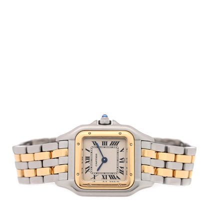Cartier Stainless Steel 18K Yellow Gold 22mm Panthere Quartz Watch 2 of 4