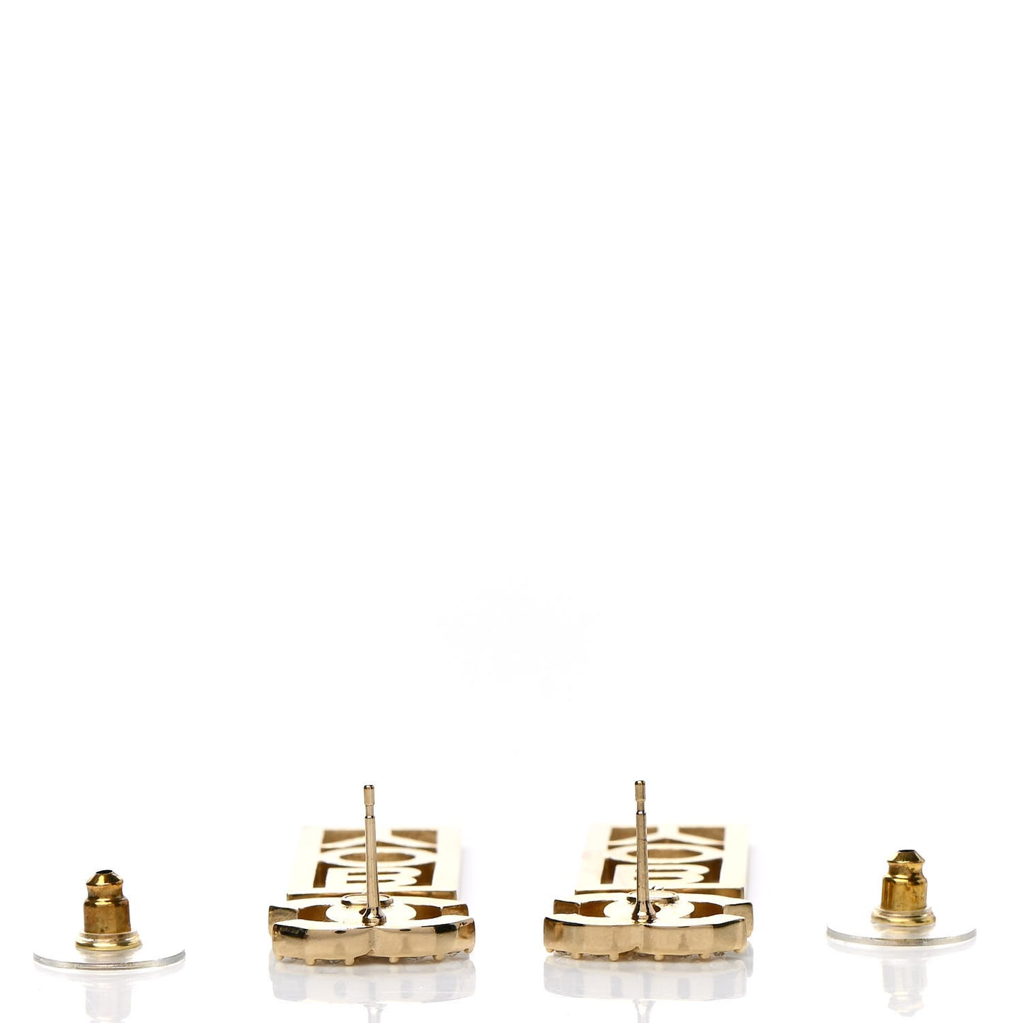 Crystal Boy Earrings Gold