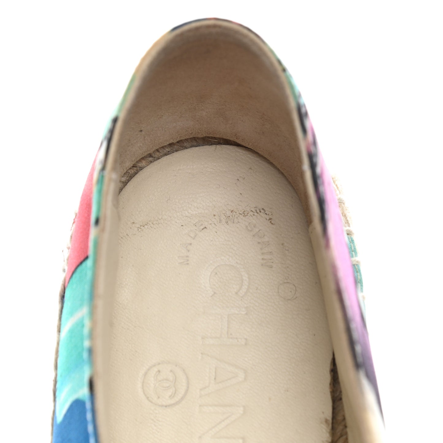 Fabric Patent CC Espadrilles 37 Multicolor Black