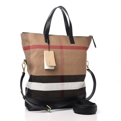 Burberry Canvas Check Armley Folding Messenger Black 3 of 9