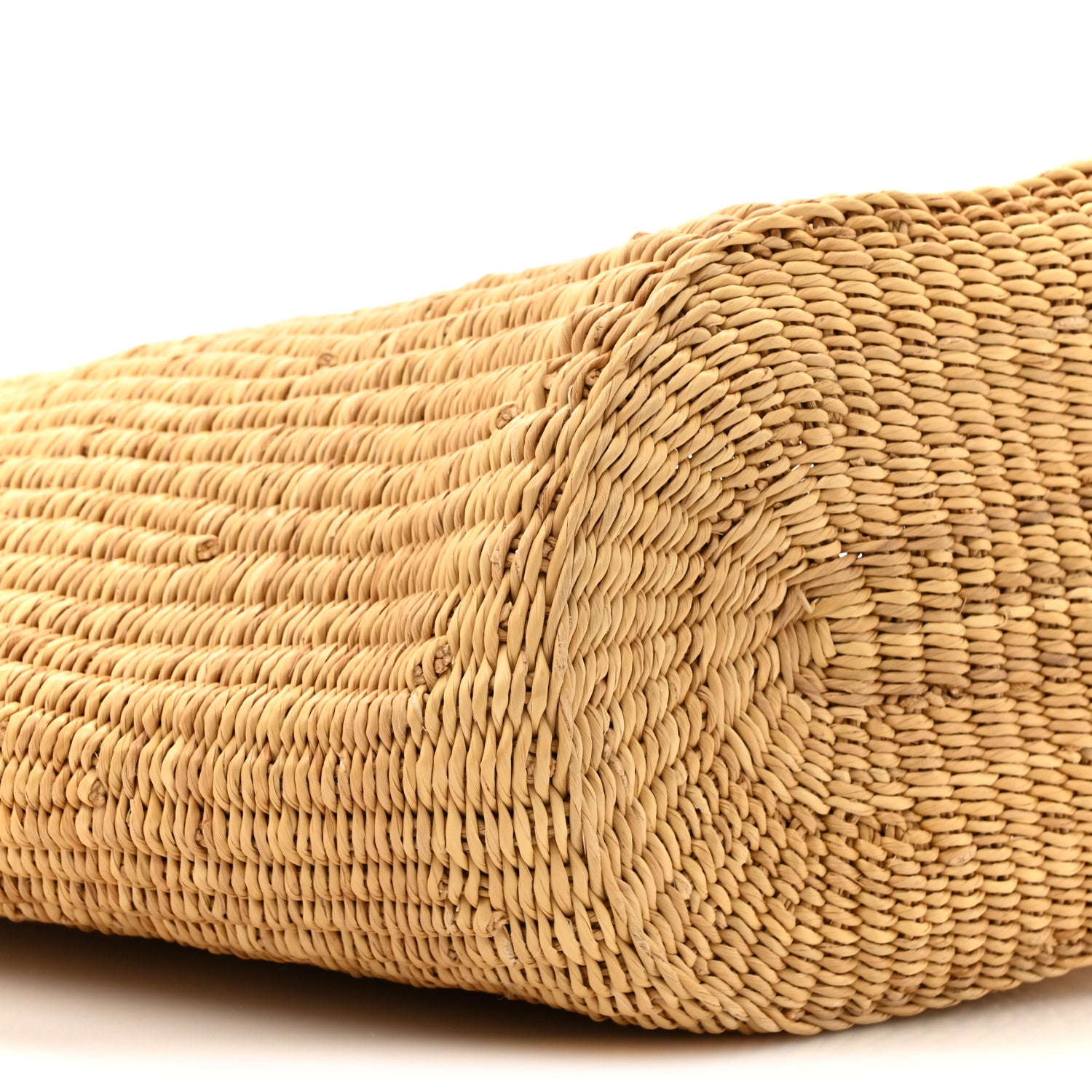 Loewe Raffia Calfskin Shell Basket Tote Natural Pecan 10 of 10