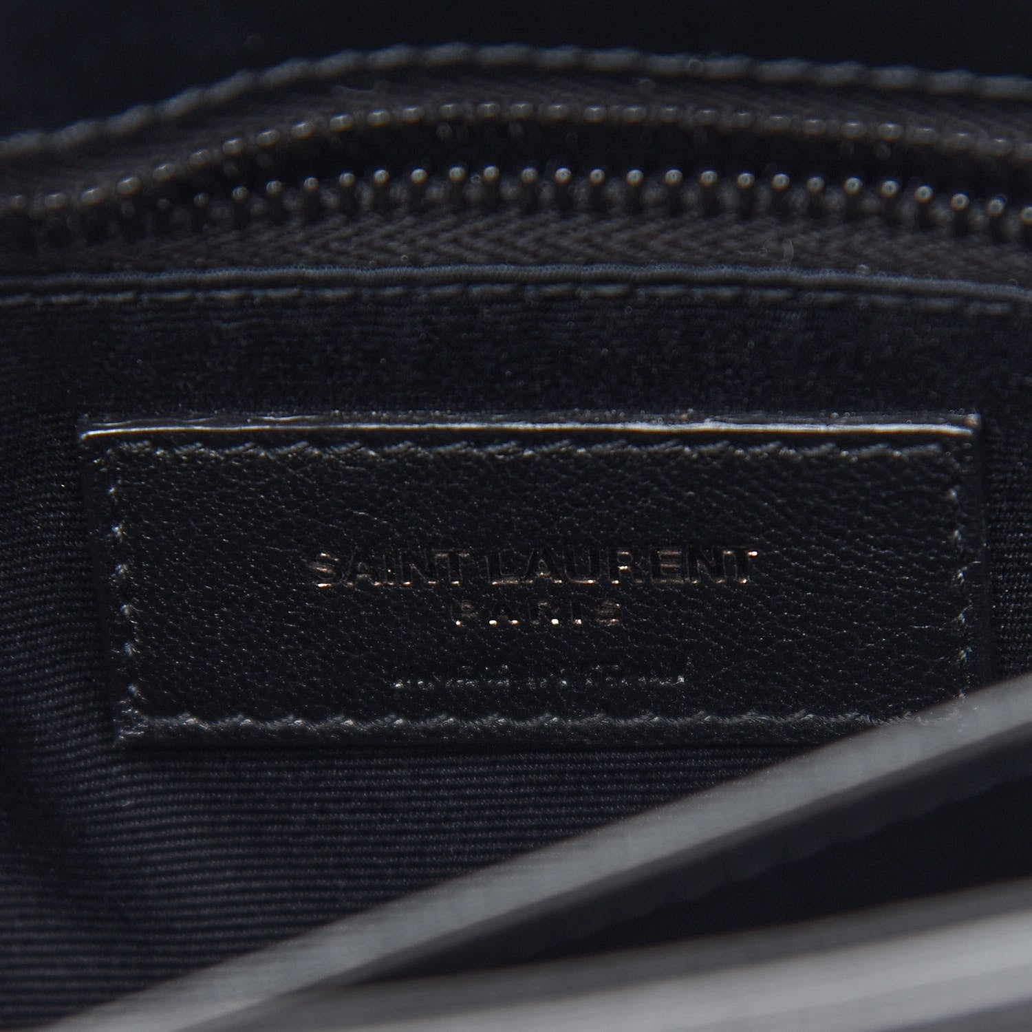 Saint Laurent Calfskin Y Quilted Monogram Toy Loulou Crossbody Bag Black 5 of 8