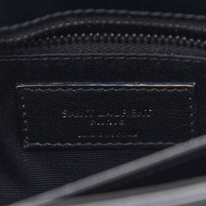 Saint Laurent Calfskin Y Quilted Monogram Toy Loulou Crossbody Bag Black 5 of 8