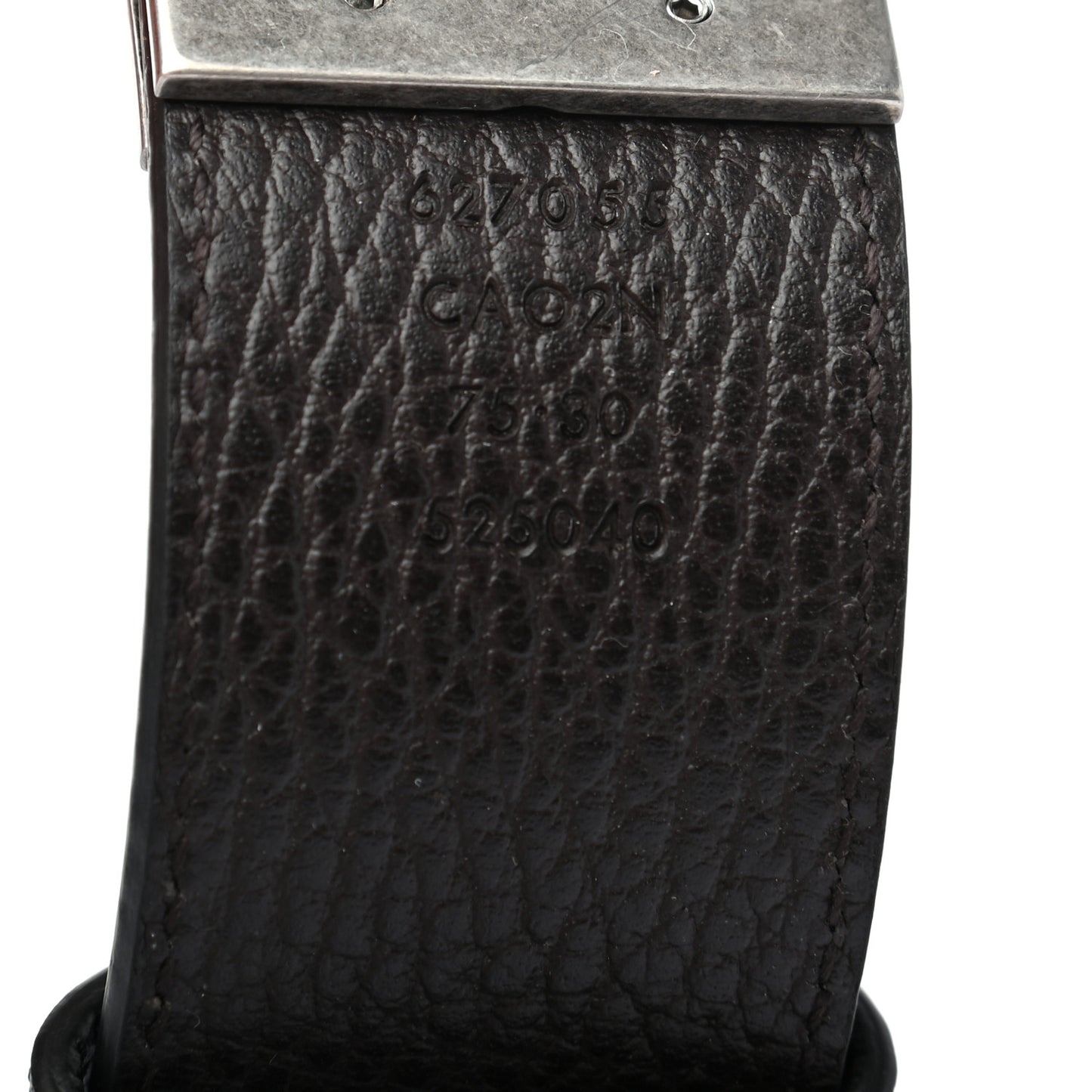 Dollar Calfskin Nickel Double G Reversible 37mm Belt 105 42 Black New Acero