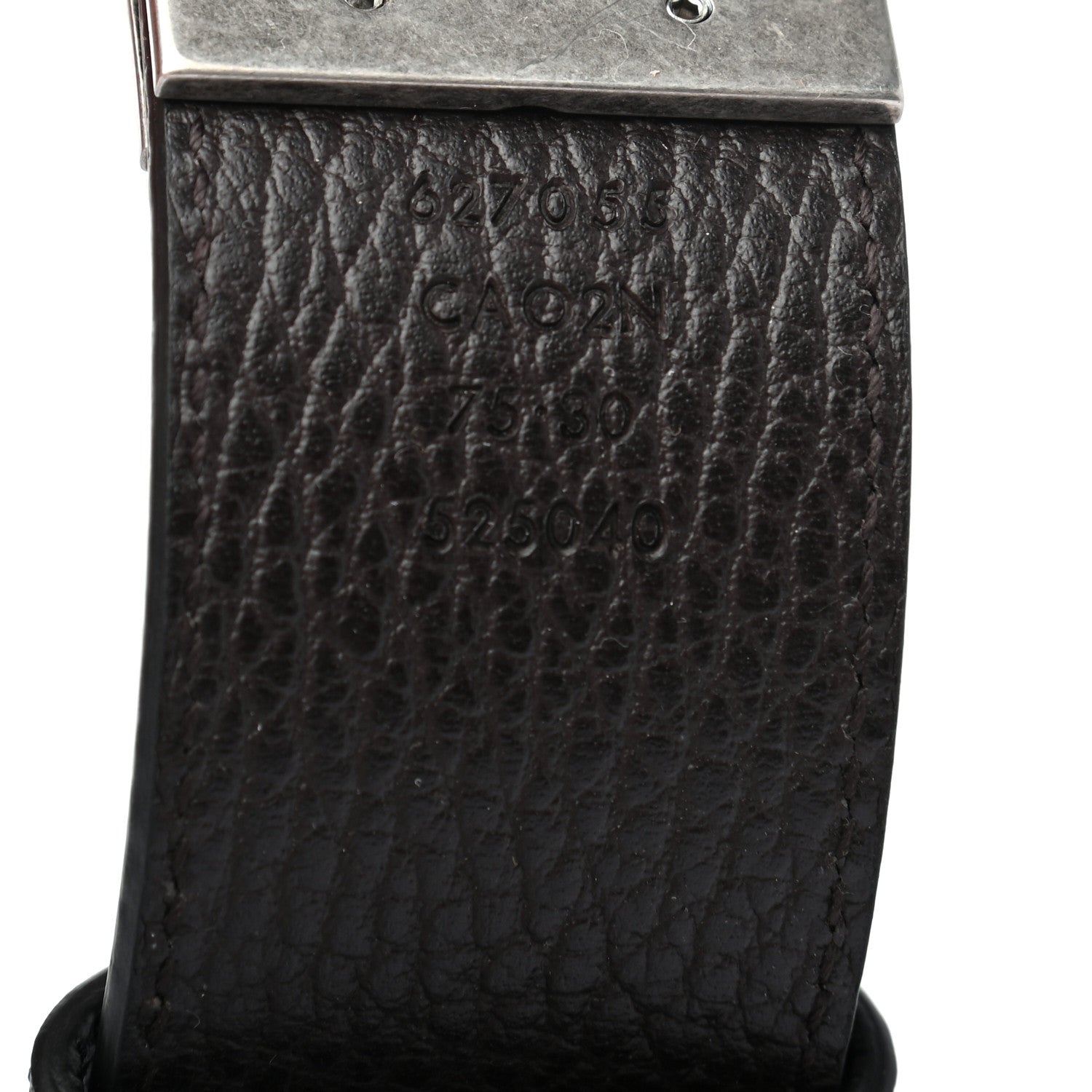 Gucci Dollar Calfskin Nickel Double G Reversible 37mm Belt 105 42 Black New Acero 4 of 5