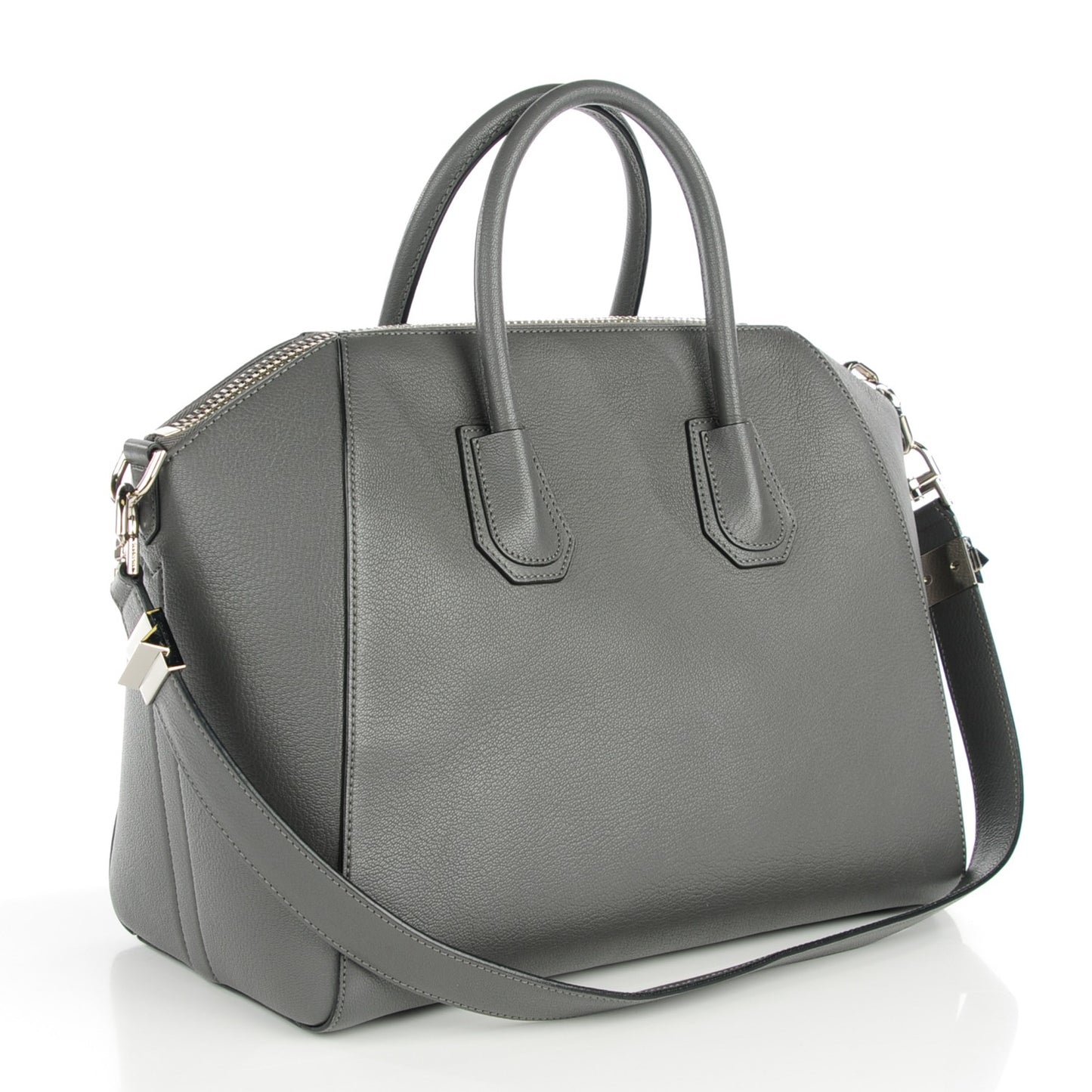 Sugar Goatskin Medium Antigona Dark Grey