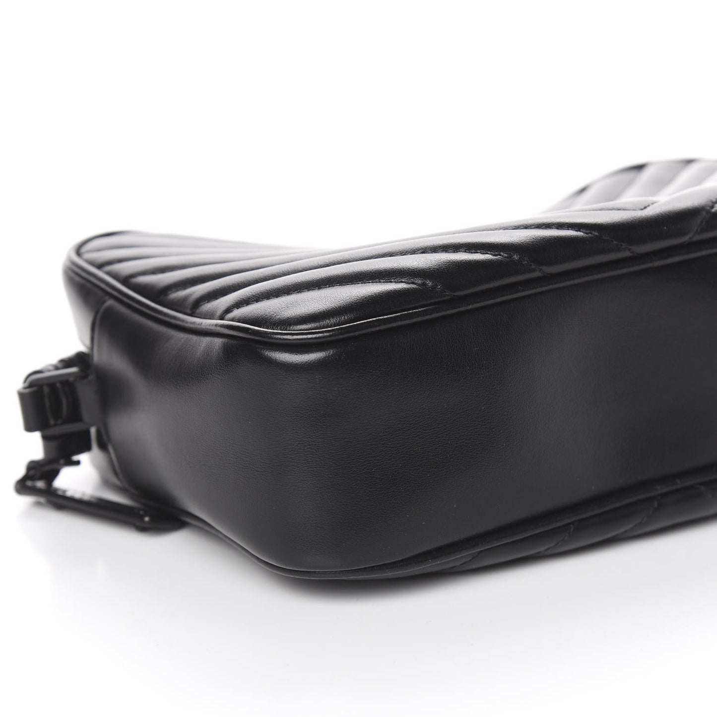 Calfskin Matelasse Monogram Lou Camera Bag Black