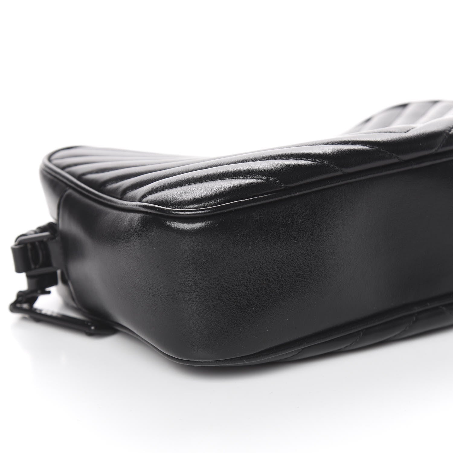 Saint Laurent Calfskin Matelasse Monogram Lou Camera Bag Black 7 of 9