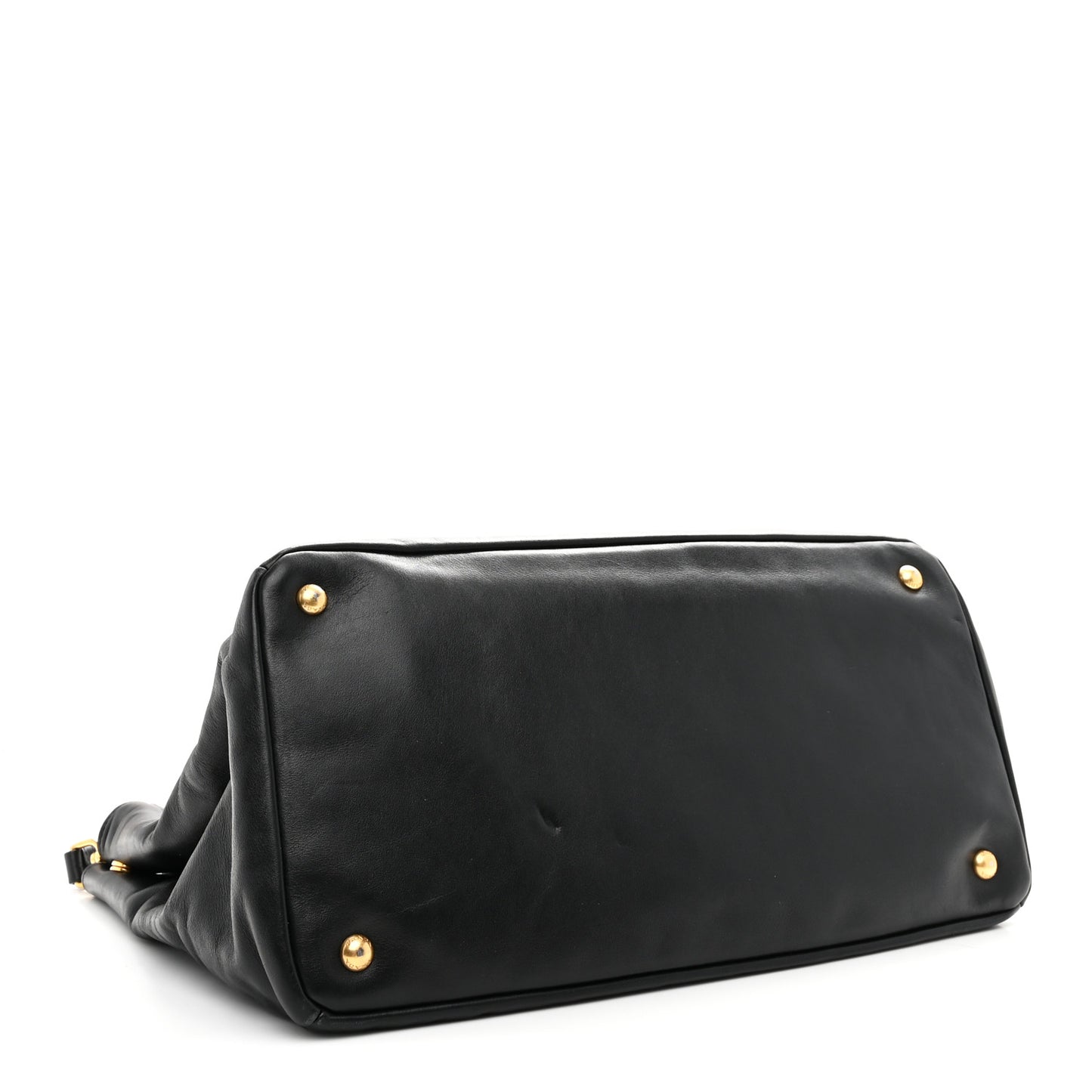 Soft Calf Shopping Tote Black