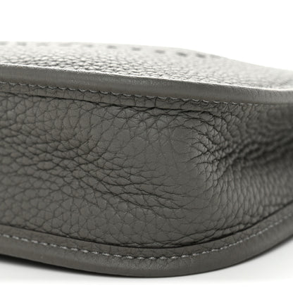 Hermes Taurillon Clemence Evelyne TPM Gris Meyer 10 of 10