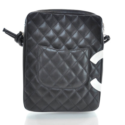 Chanel Calfskin Cambon Medium Messenger Black White 3 of 12