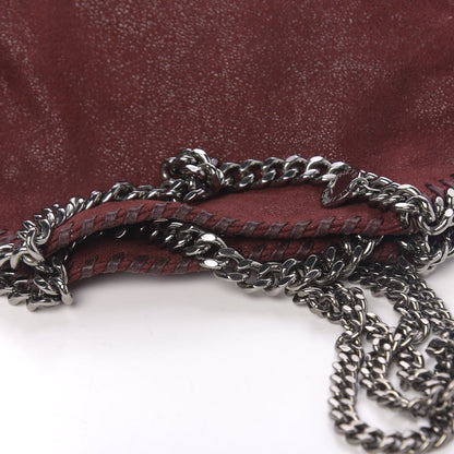 Stella McCartney Shaggy Deer Mini Falabella Fold Over Tote Ruby 12 of 13