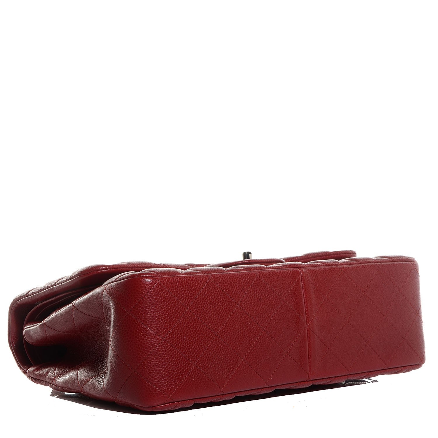 Chanel Caviar Quilted Jumbo Double Flap Red 4 of 9