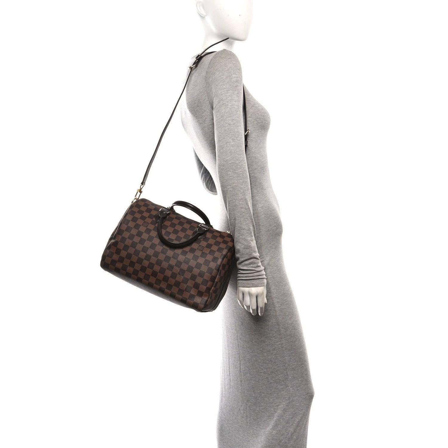 Louis Vuitton Damier Ebene Speedy Bandouliere 30 2 of 11