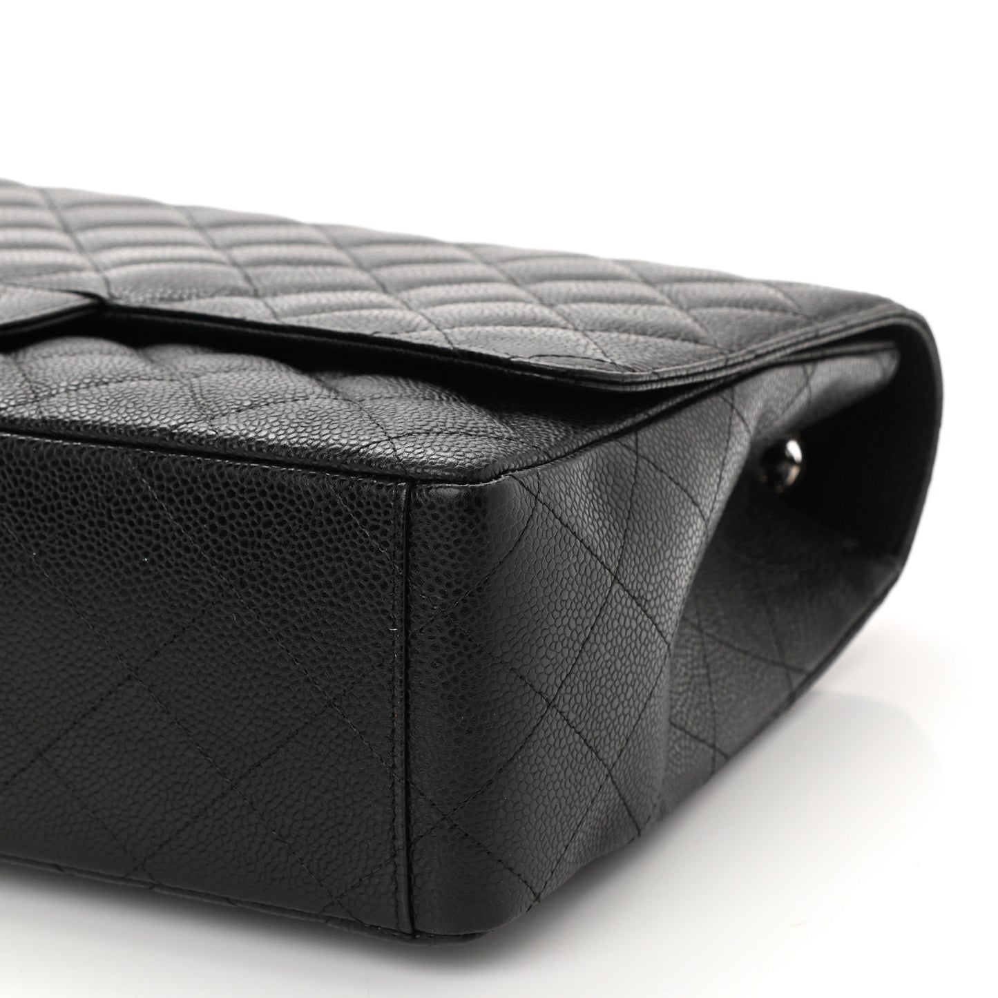 Caviar Quilted Maxi Single Flap Black