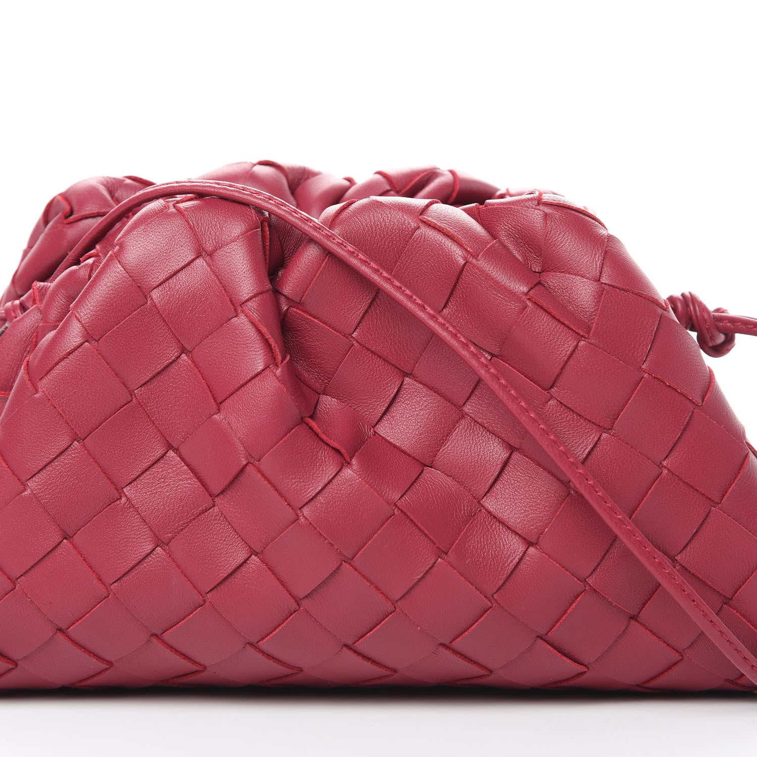 Bottega Veneta Nappa Intrecciato The Mini Pouch Amaranto 8 of 10