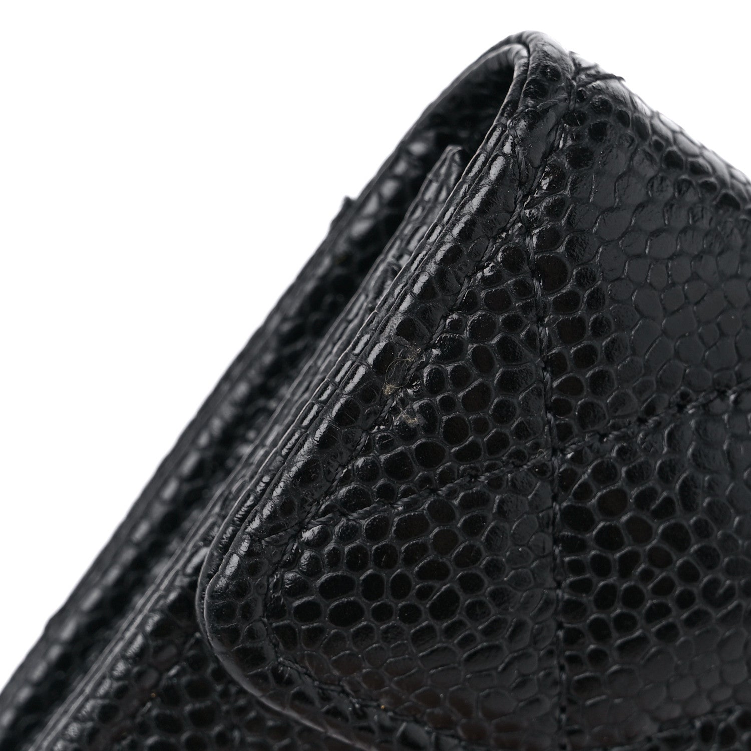Chanel Caviar Quilted Flap Card Holder Wallet Black 12 of 12