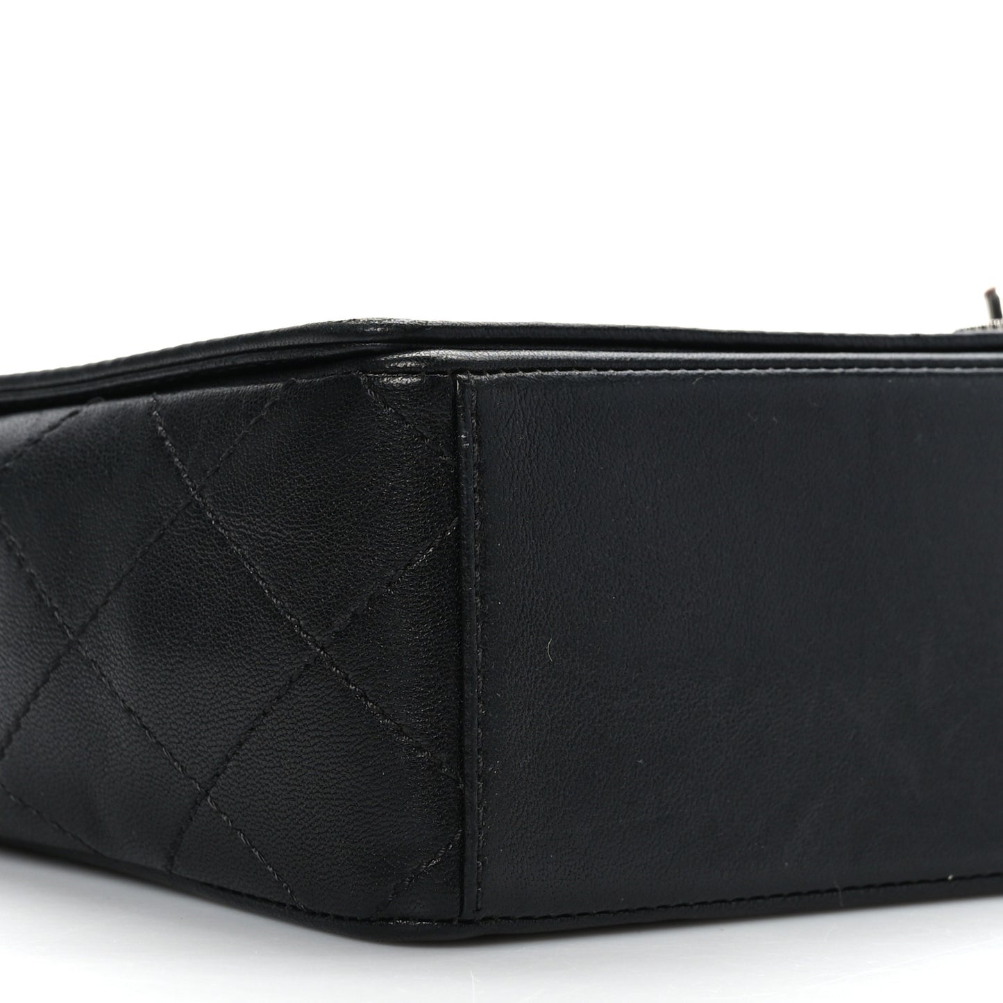 Sheepskin Quilted Vintage Mademoiselle Flap Black