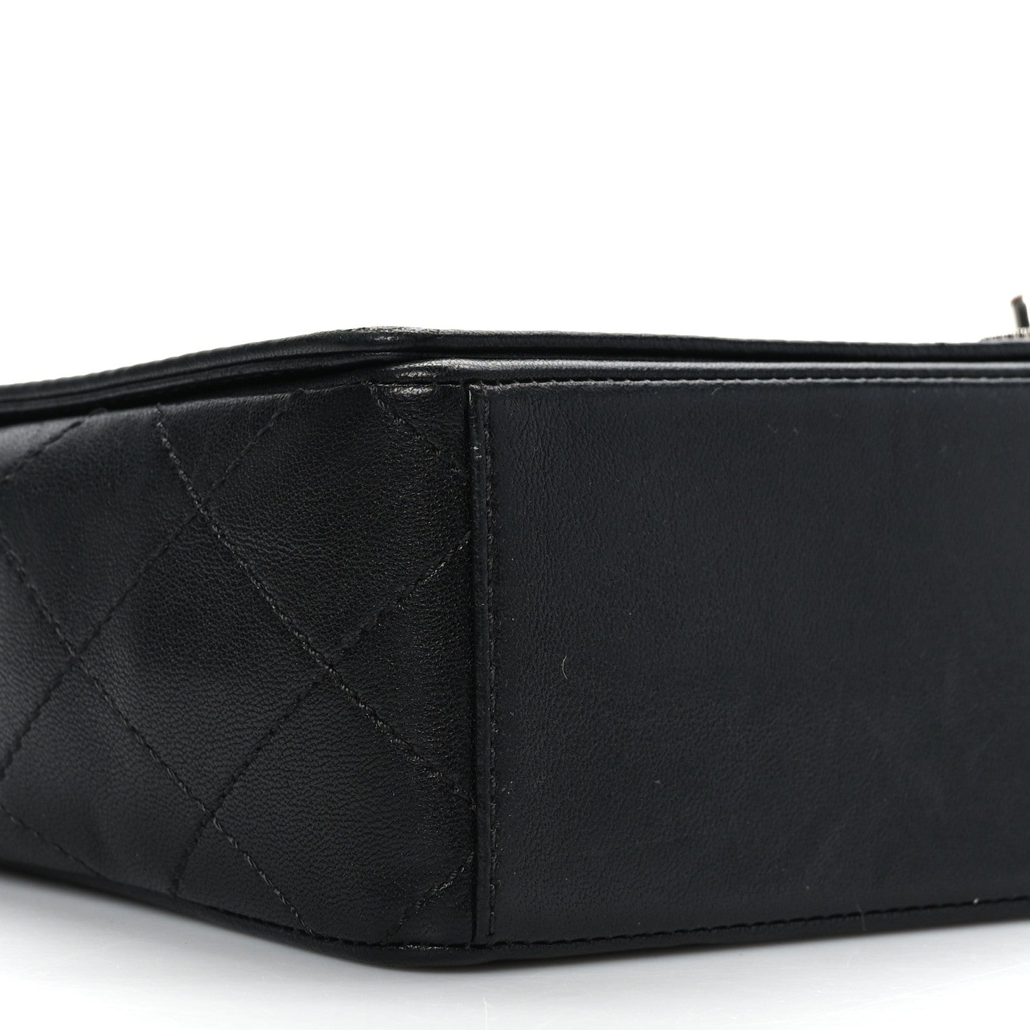Chanel Sheepskin Quilted Vintage Mademoiselle Flap Black 8 of 10