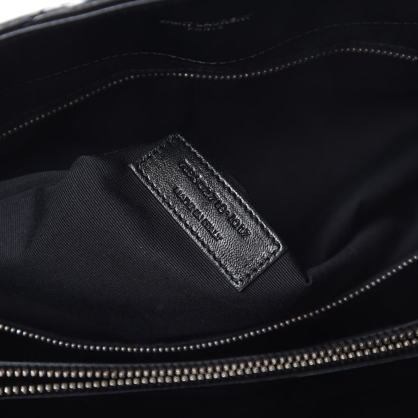 Calfskin Y Quilted Monogram Large Loulou Shopper Black