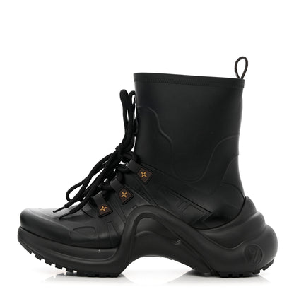 Louis Vuitton Mat Rubber Monogram LV Archlight Sneaker Boots 37 Black 1 of 11