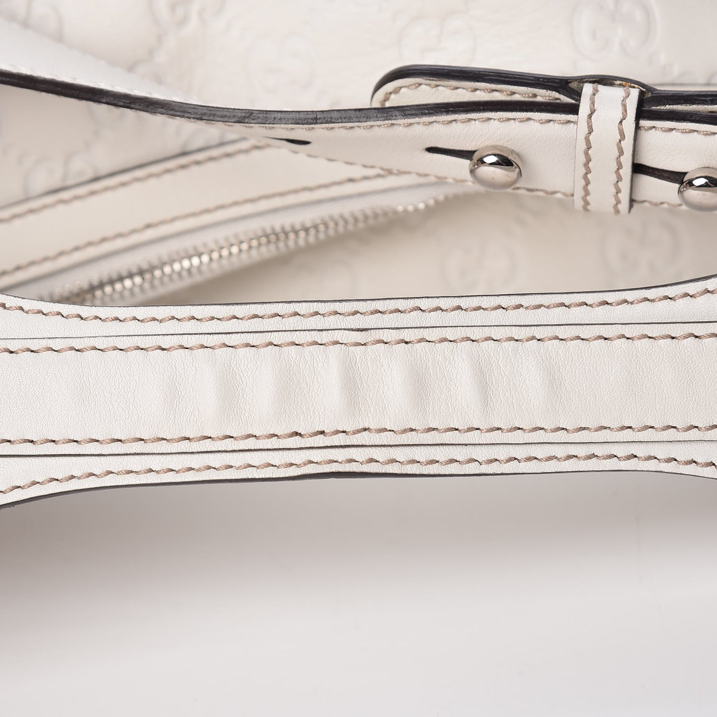 Guccissima Large Icon Bit Hobo Off White