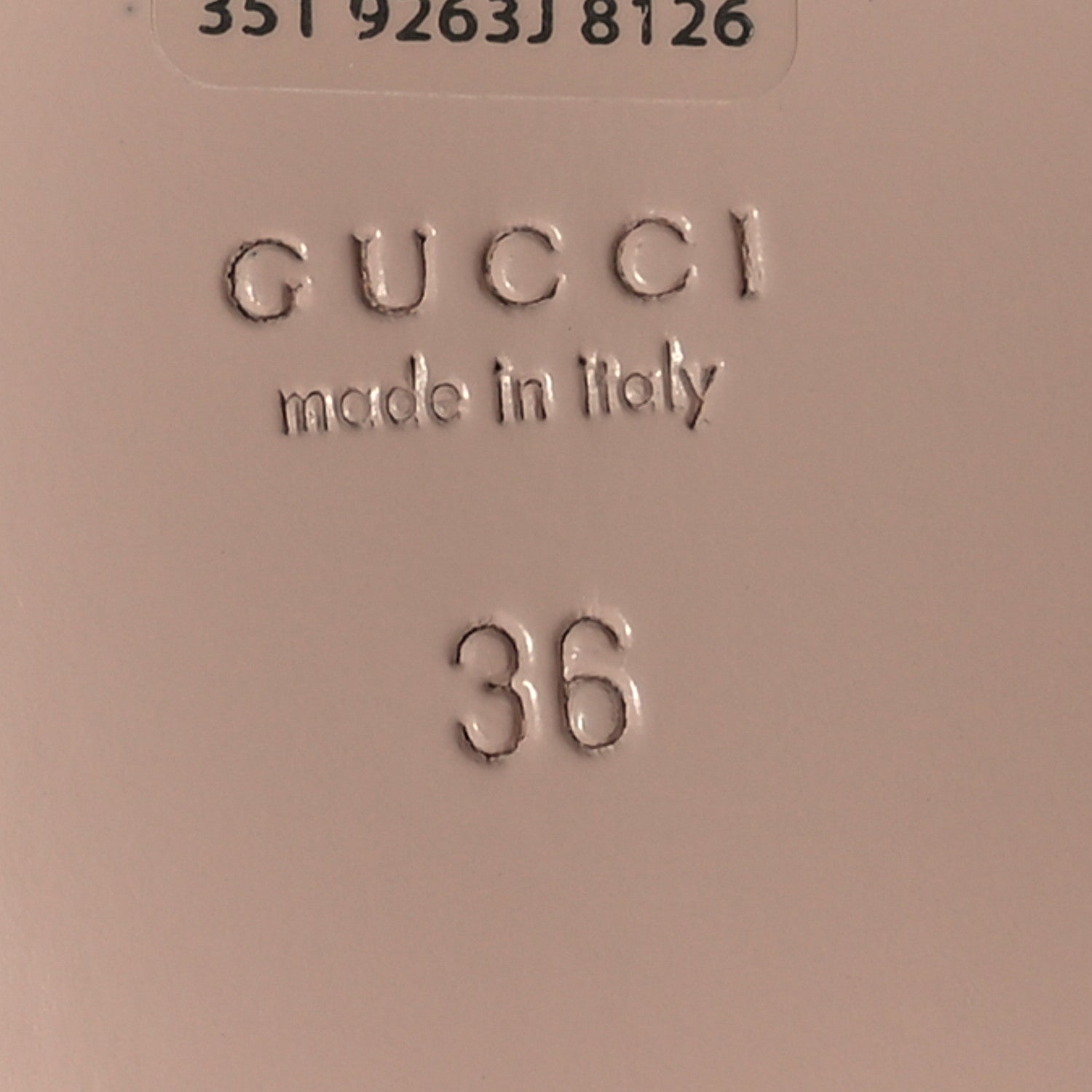 Gucci Monogram Macro GG Nappa Charlotte Womens Princetown Slippers 36 Beige Perfect Pink 7 of 9