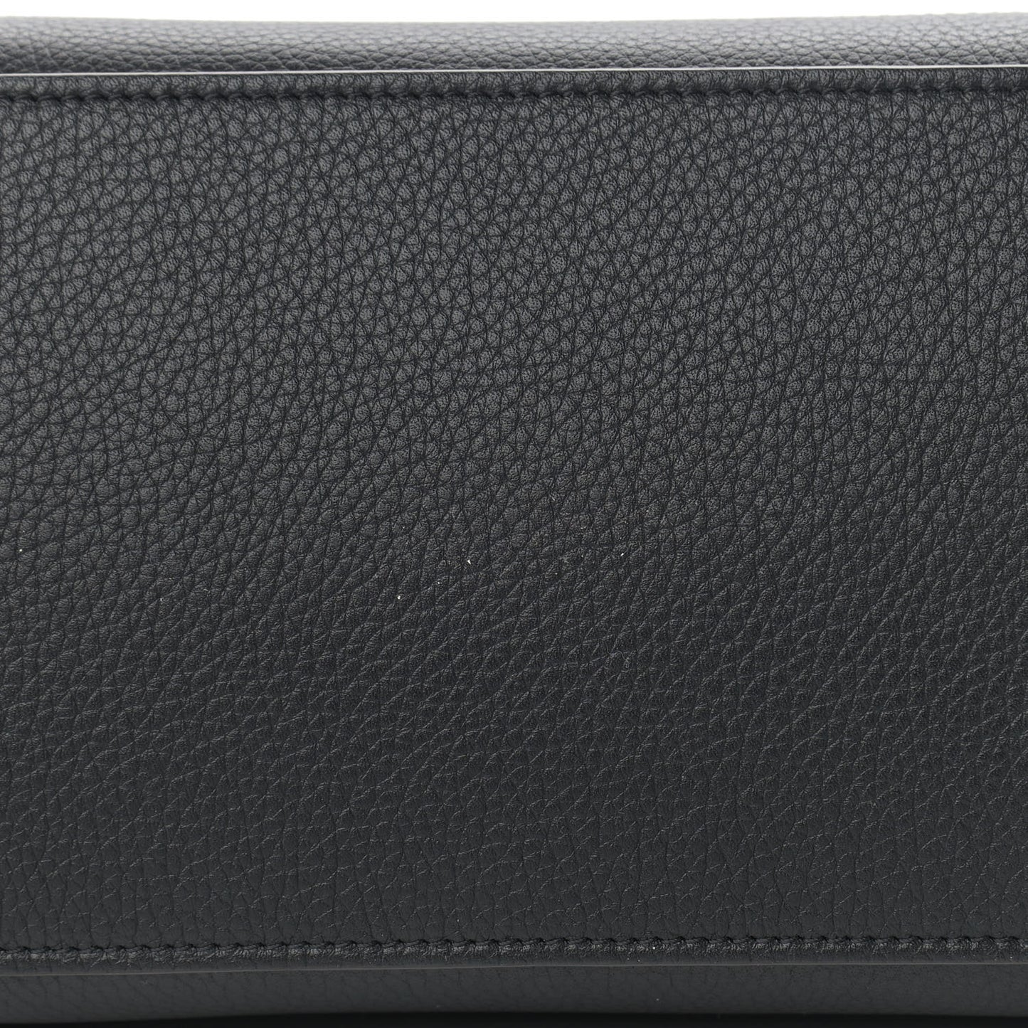 Drummed Calfskin Micro Luggage Black