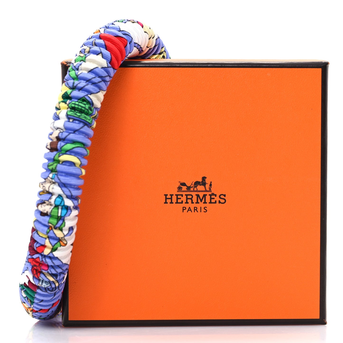 Silk Collier Plisse En Soie Petit H Pleated Necklace