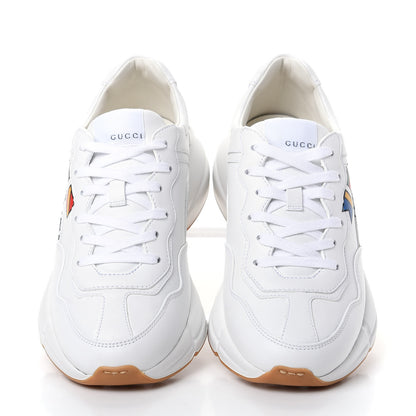 Gucci Calfskin Worldwide Womens Rhyton Sneakers 37.5 Great White 5 of 11