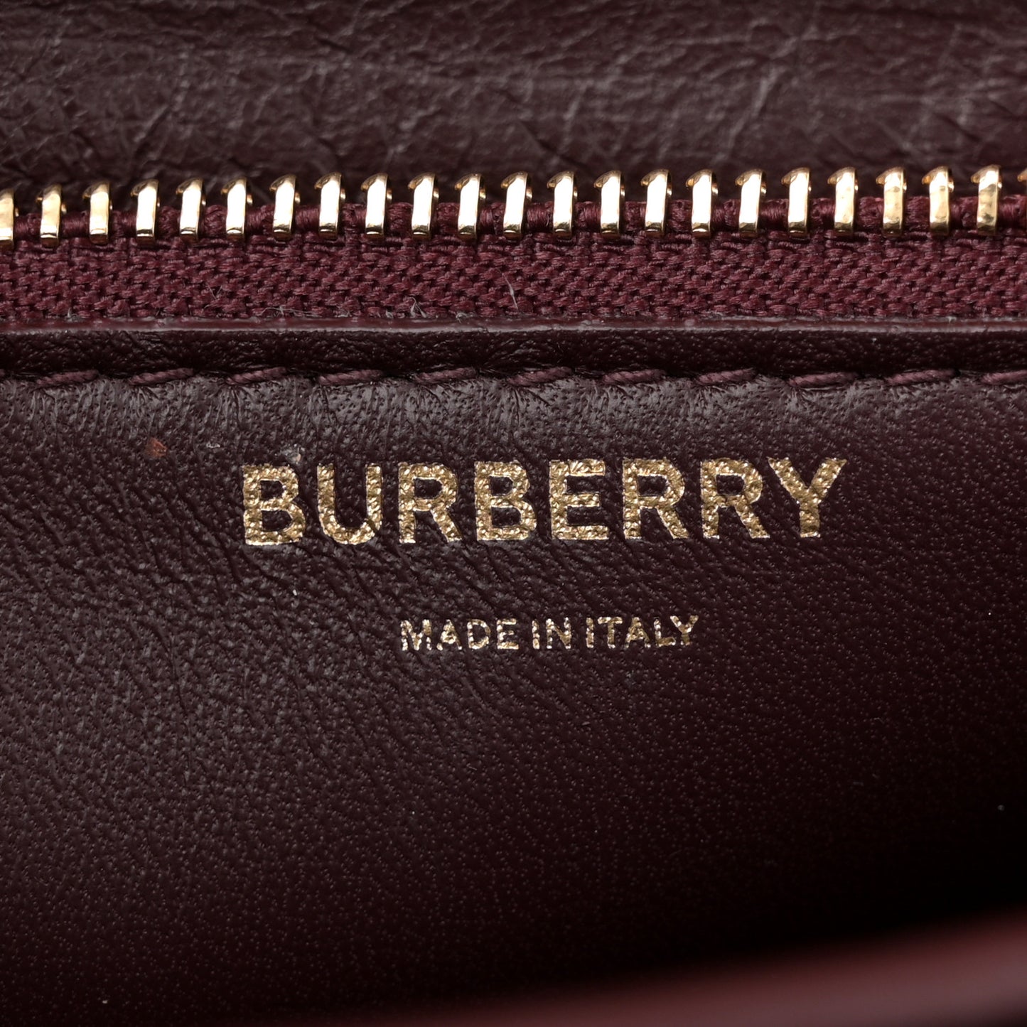 Calfskin Monogram Embossed Small TB Chain Bag Oxblood