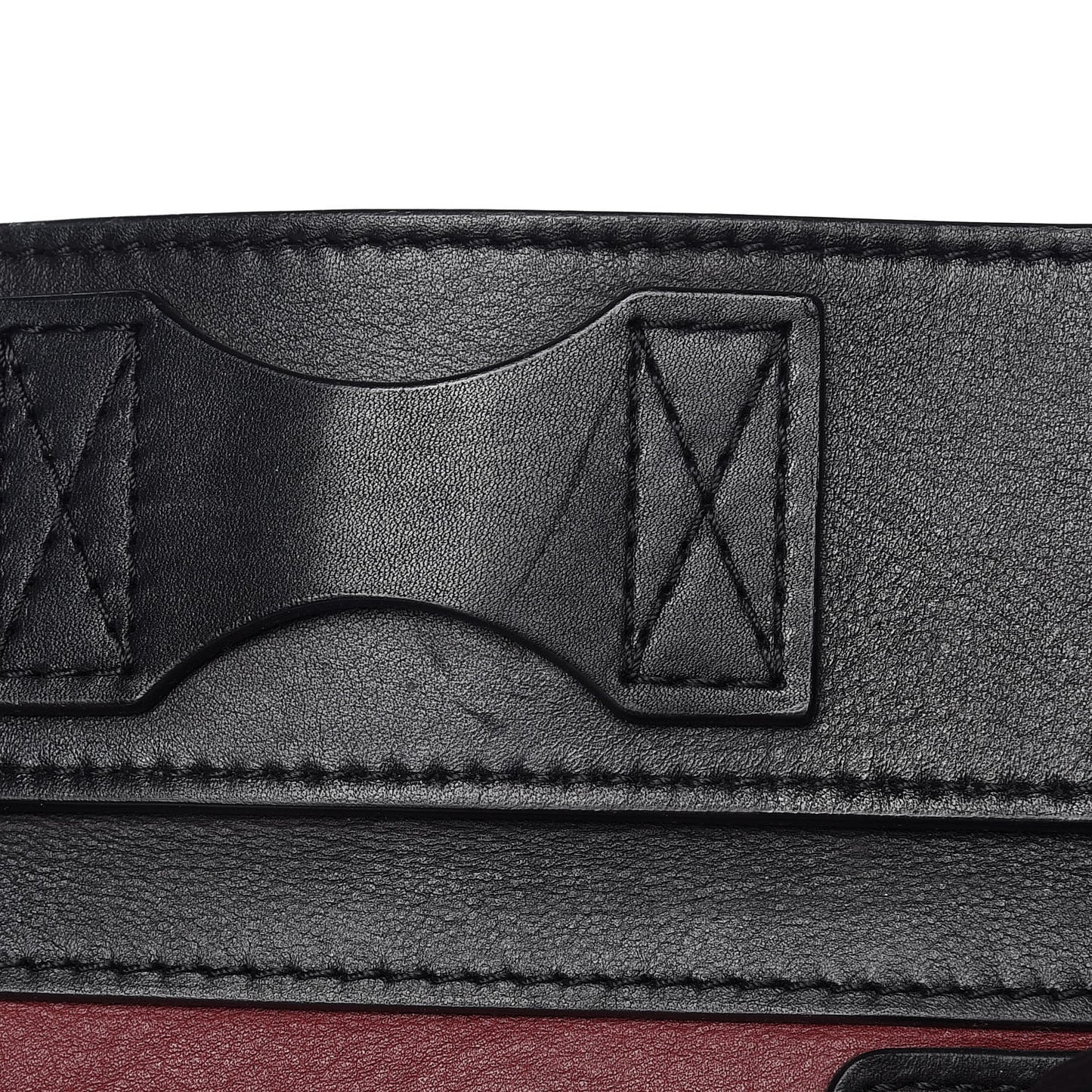 Smooth Calfskin Suede Mini Tri-Color Luggage Rust