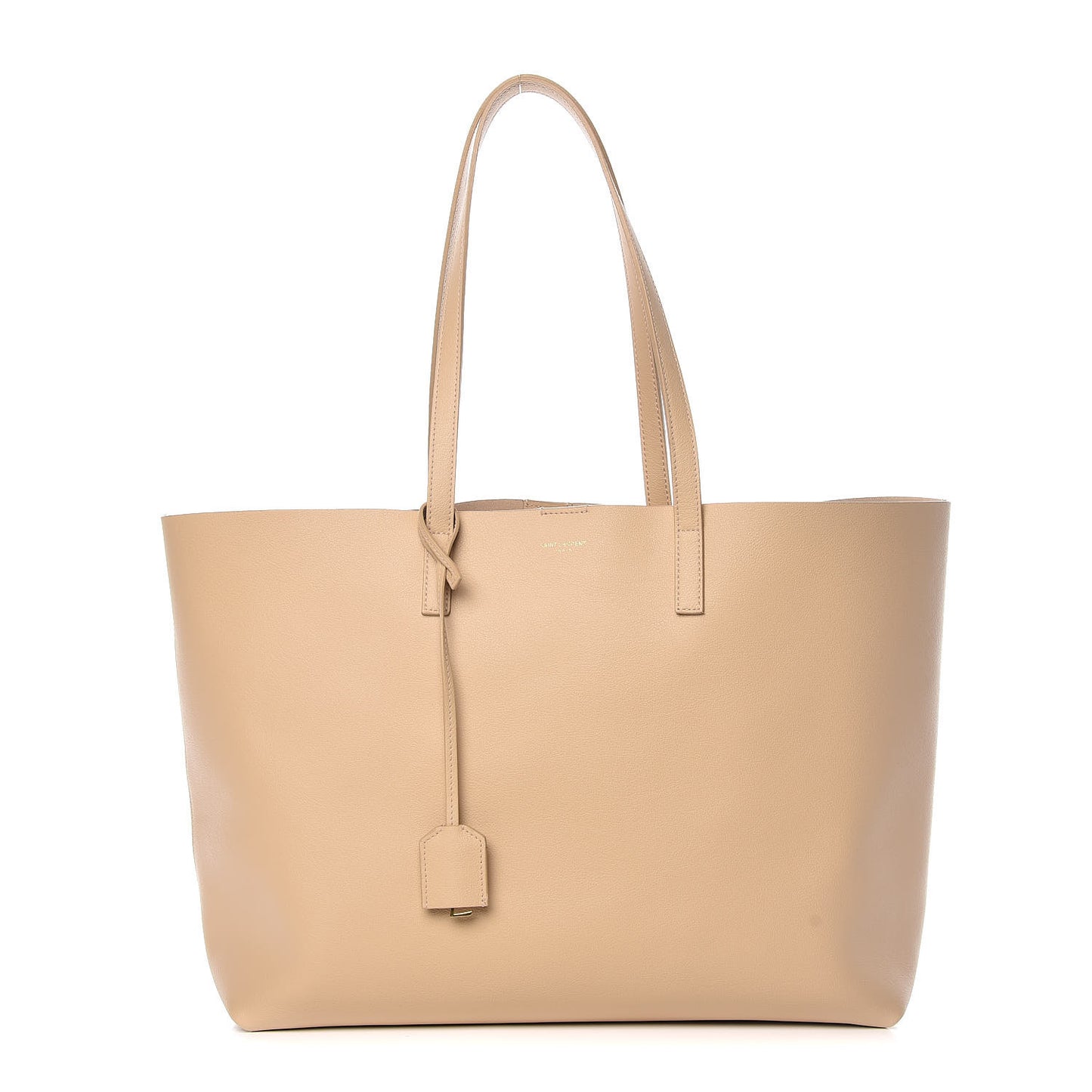 Calfskin Large Shopping Tote Nude Powder
