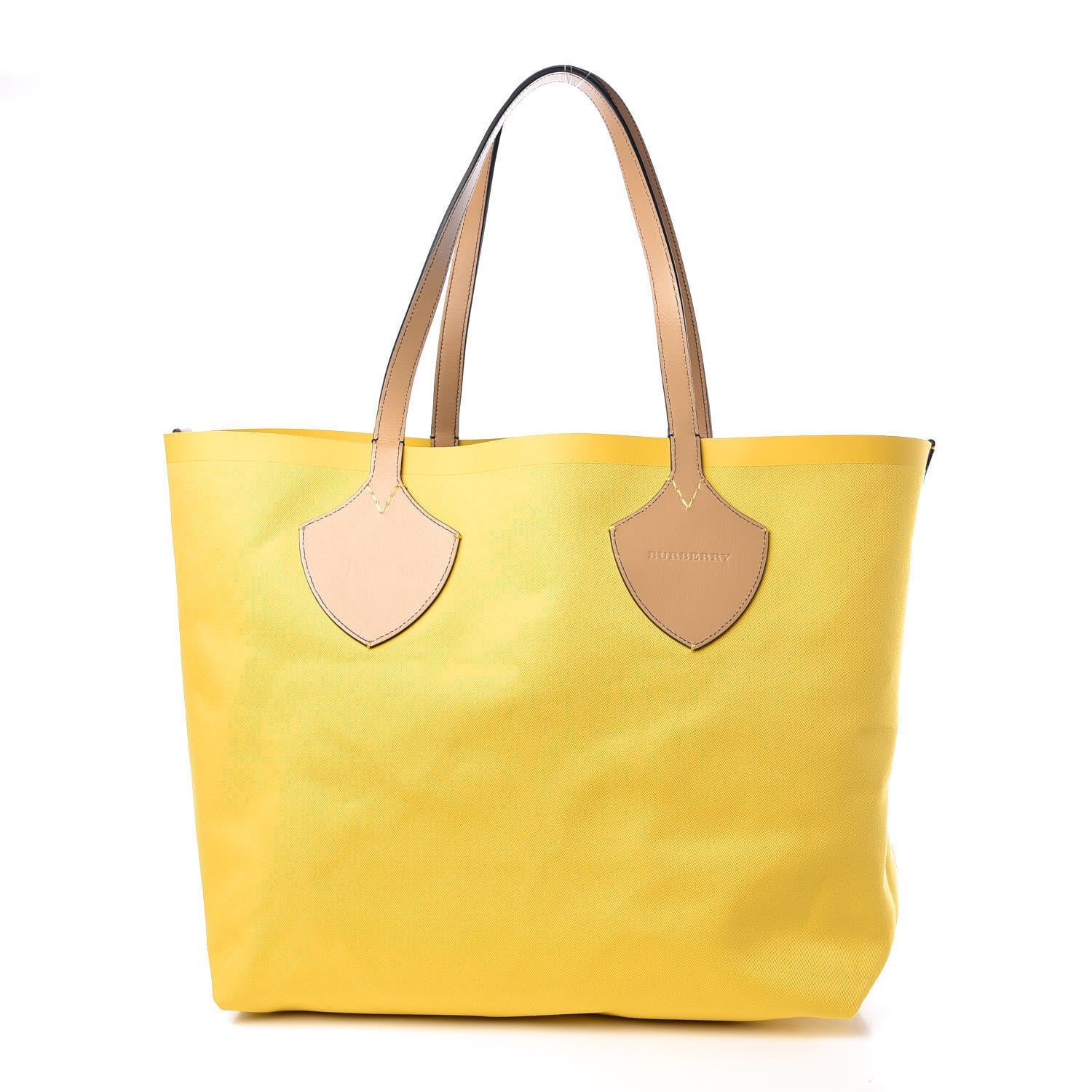 Burberry Vintage Check Large The Giant Reversible Tote Antique Yellow Golden Yellow 4 of 24
