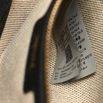 Versace Canvas Calfskin La Medusa Tote Bag Beige 7 of 10