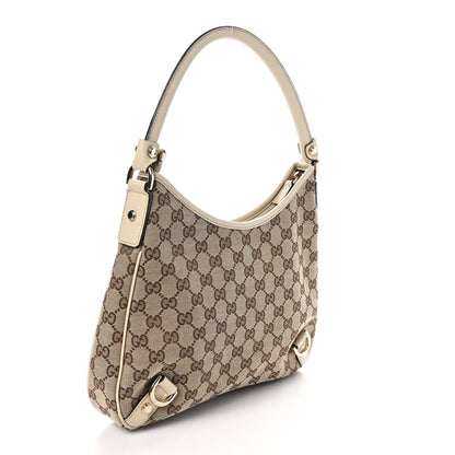 Gucci Monogram Medium Abbey D Ring Hobo Off White 3 of 11
