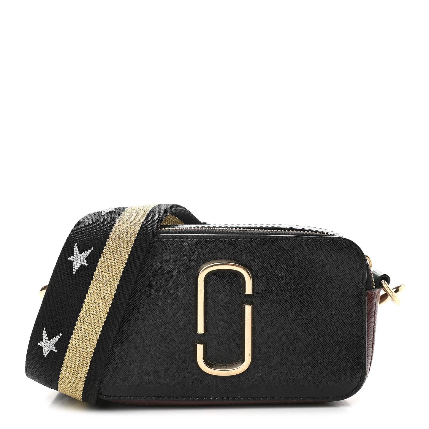 Saffiano Small Snapshot Camera Bag Black Multi